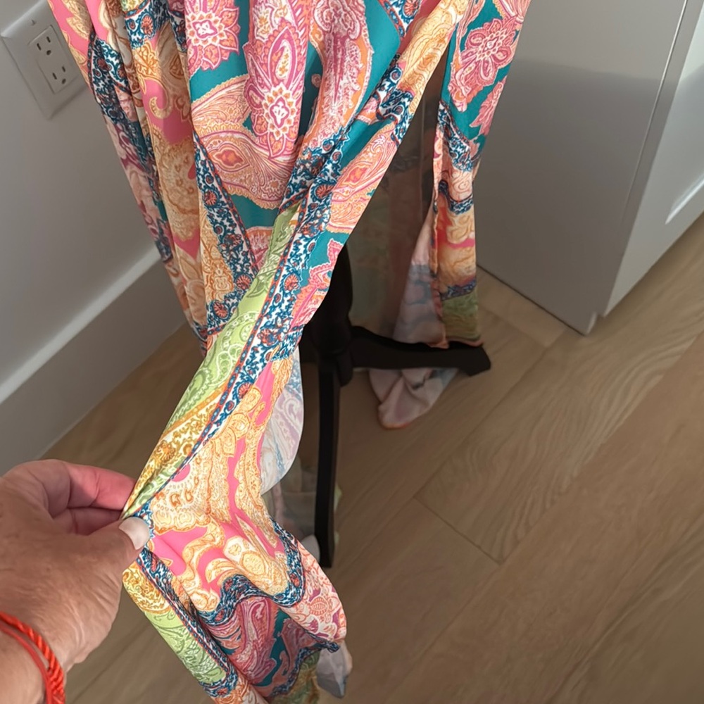 Elegant Multicolor One-Shoulder Dress - Picture 5 of 7